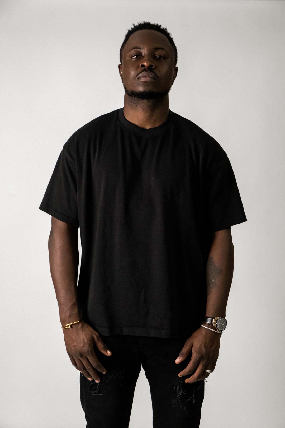 Holiday Oversized Box Tee Black