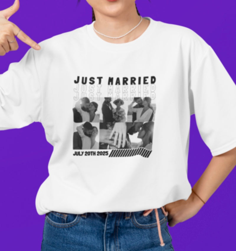 Custom Collage Oversized Tee
