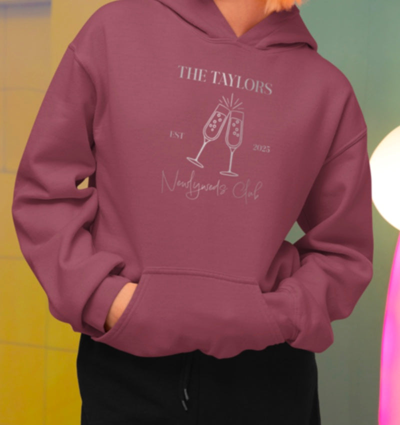 Custom Newlyweds Hoodie | Silver