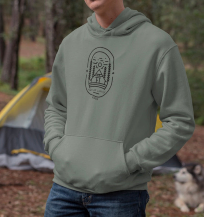 Custom Cabin Badge Vintage Hoodie