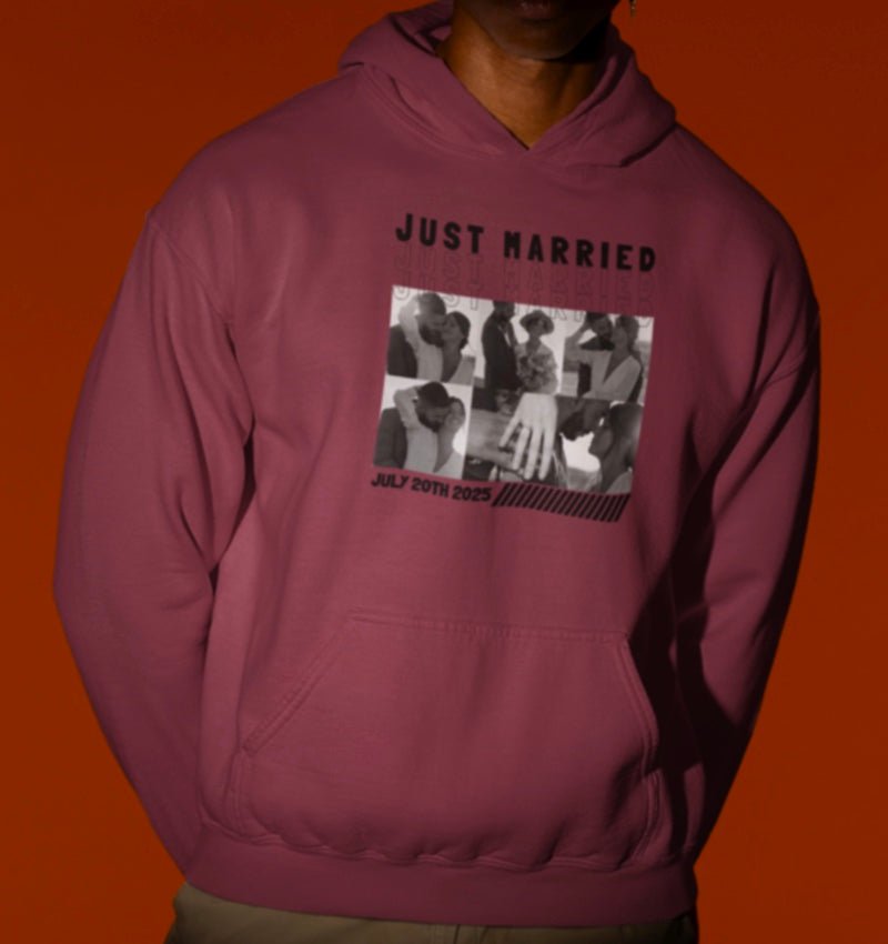 Custom Collage Vintage Hoodie
