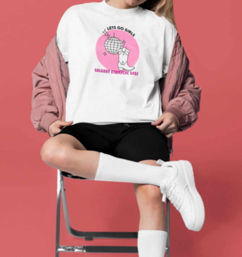 Custom Disco Boots Oversized T-Shirt