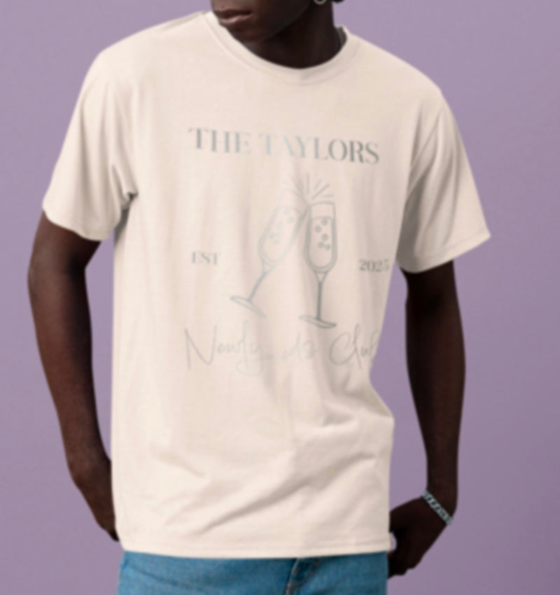 Custom Newlyweds Vintage T-Shirt | Silver