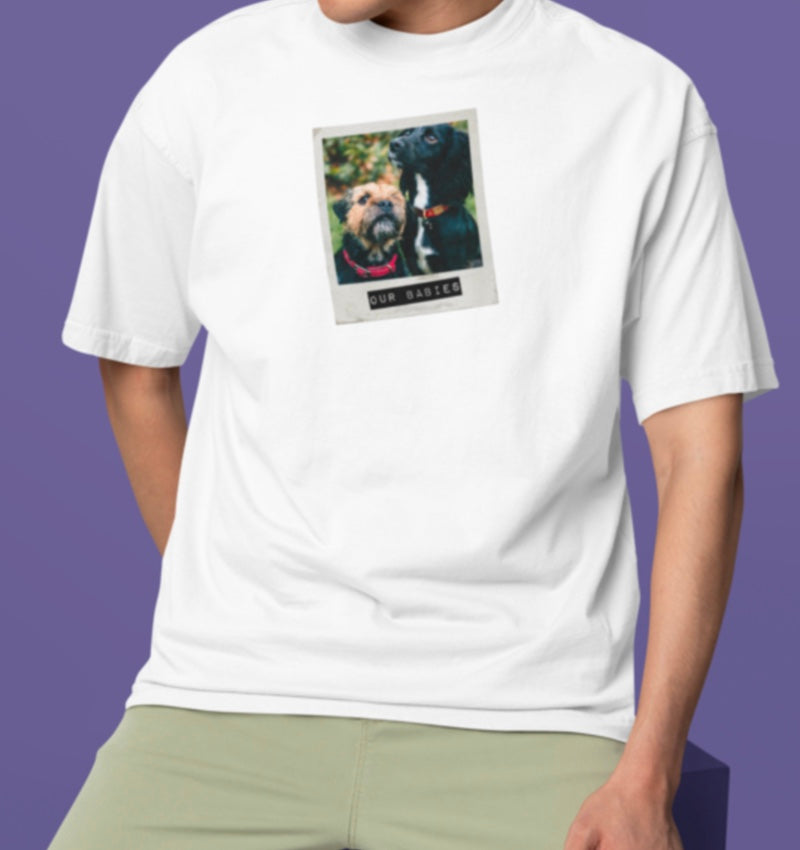 Custom Polaroid Oversized T-Shirt