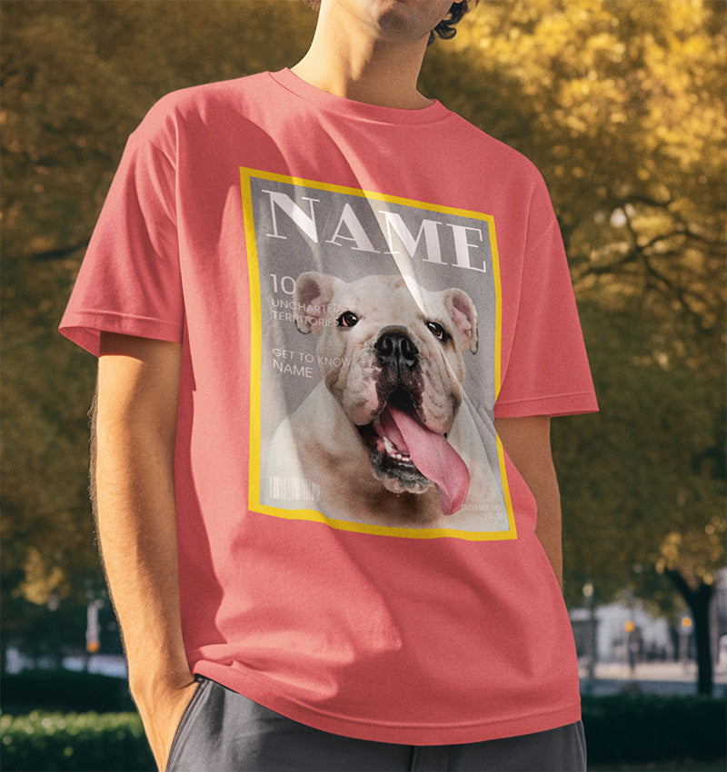 Custom Vintage Magazine Cover T-Shirt
