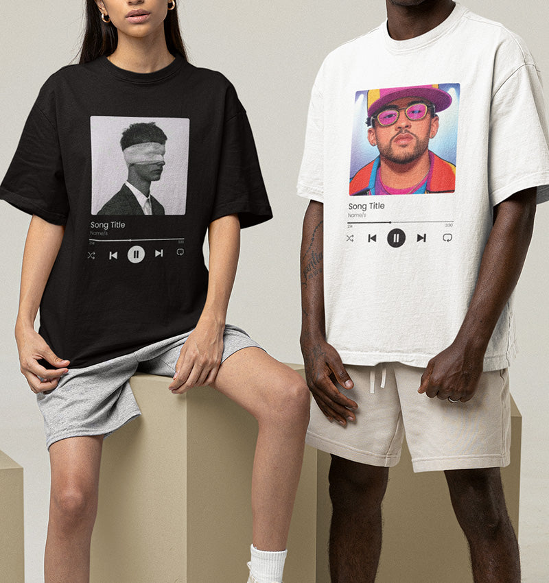 Custom Song Oversized T-Shirt