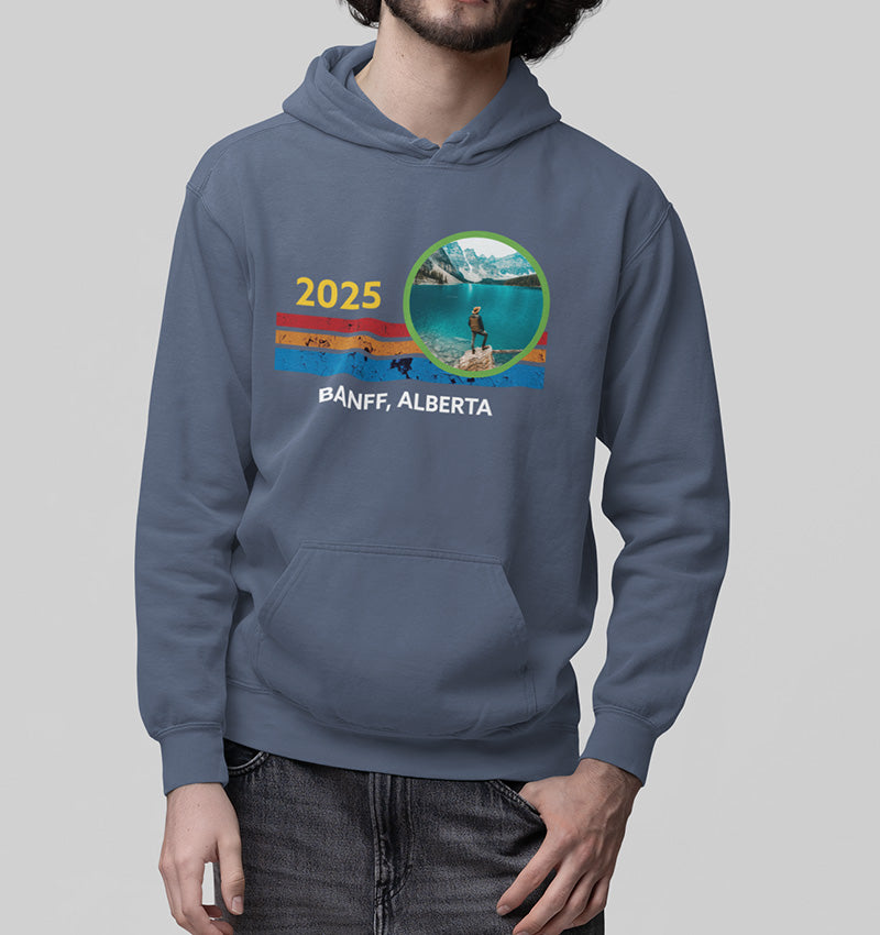 Custom Travel Photo Vintage Hoodie