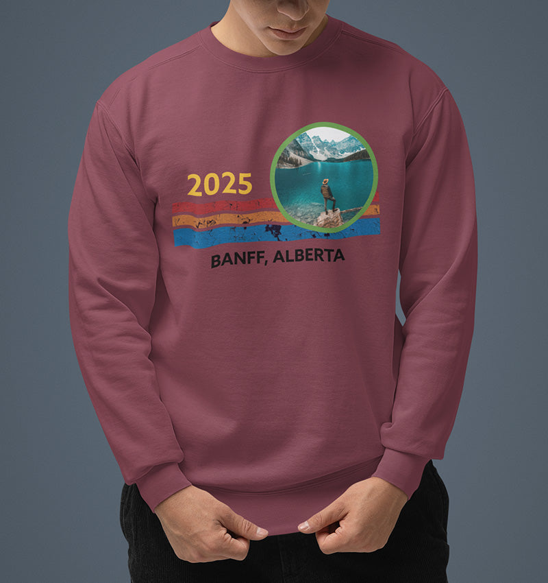 Custom Travel Photo Vintage Crewneck