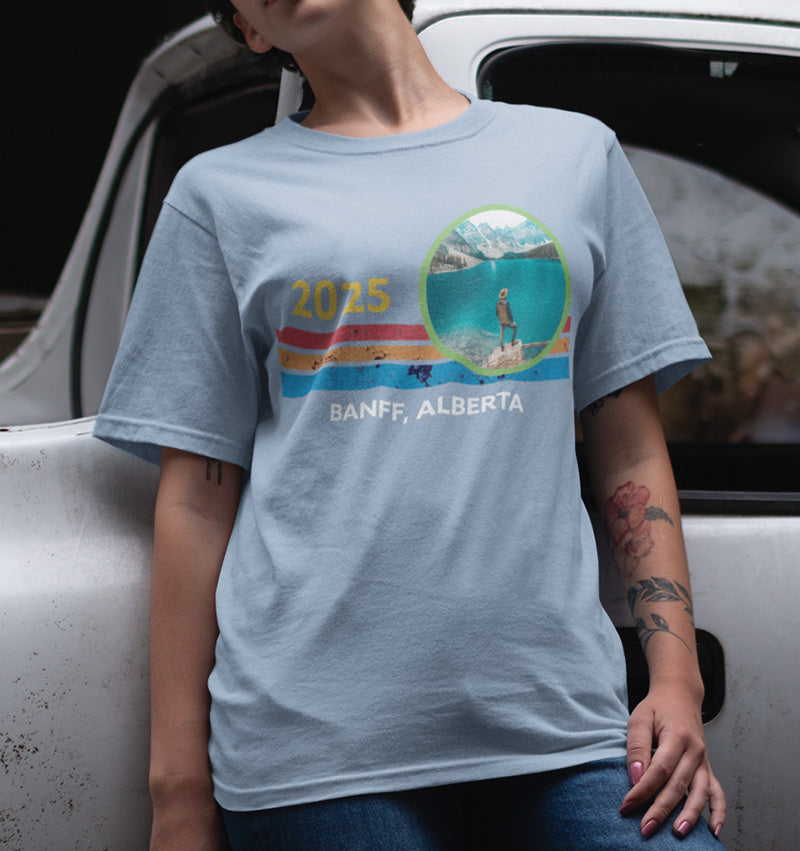 Custom Vintage Travel Photo T-Shirt