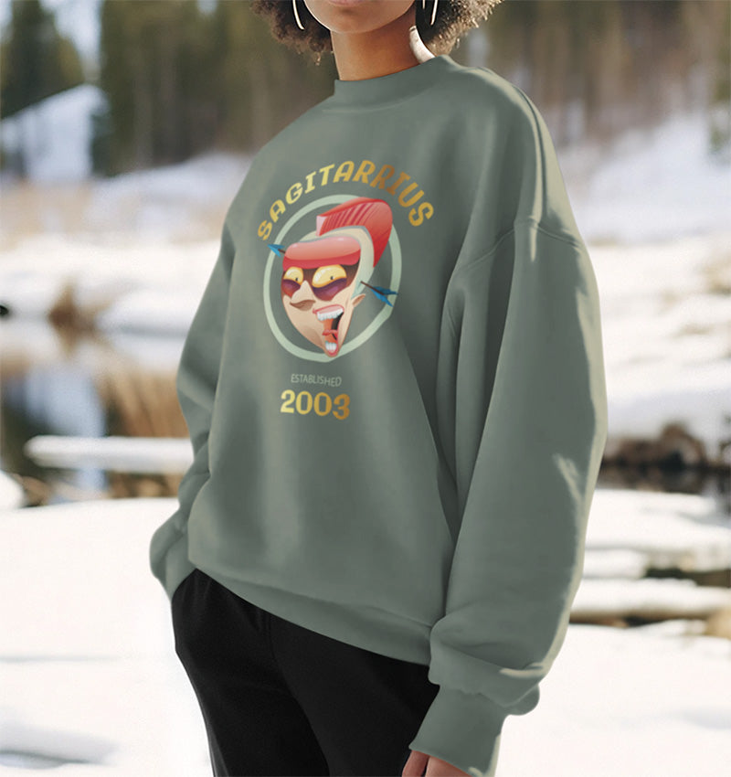 Custom Zodiac Vintage Crewneck | Gold