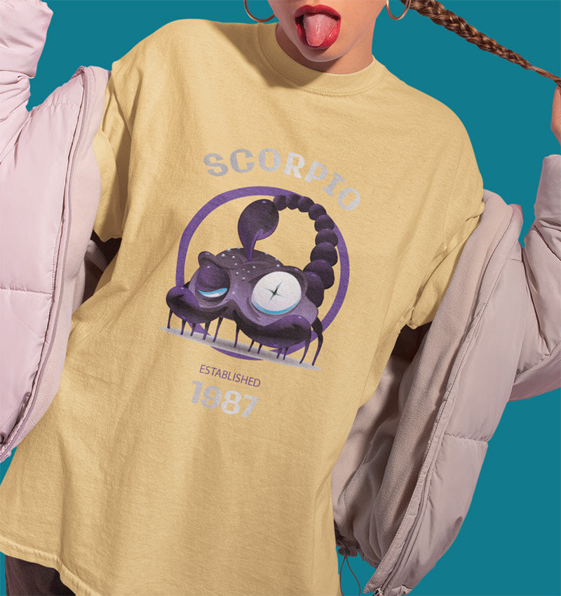 Custom Zodiac Vintage T-Shirt | Silver