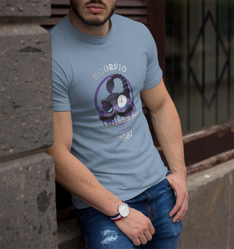 Custom Zodiac Vintage T-Shirt | Silver